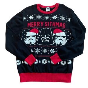Star Wars Women's Merry Sithmas Christmas Crewneck Sweater XL‎